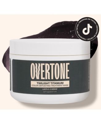 Overtone Color Depositing Hair Mask Semi-Permanent Hair Dye Deep Conditioner 8oz Jar - silver 32$