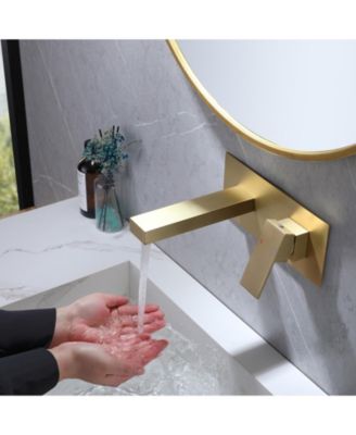 Single-Handle Wall Mount Bathroom Faucet