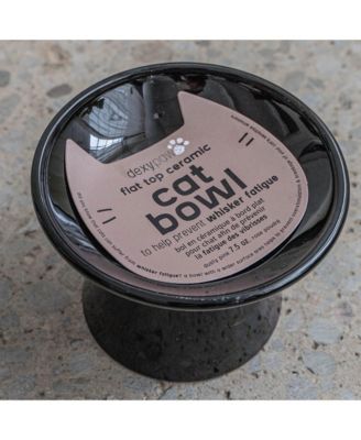 Flat Top Cat Bowl: Black