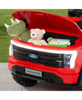 Kids 24V Ride On Truck Officially Licensed Ford Lightning w/ Remote, LED Lights, 2 Speeds