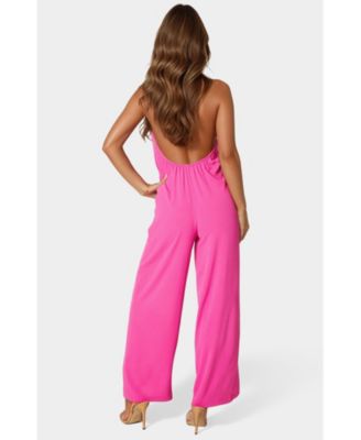 Women's Airflow Halter Wide Leg Jumpsuit