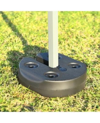 4 Pieces 20Lbs Water Filled Weight Plates for Shade Umbrella