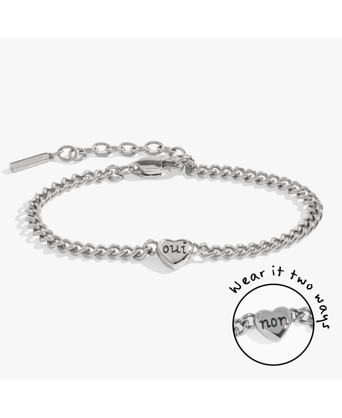 Oui Non Heart Inline Bracelet - Gold