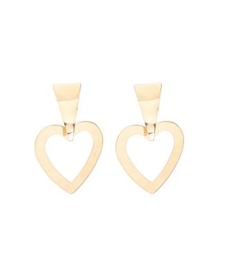 Womens Heart Drop Earrings