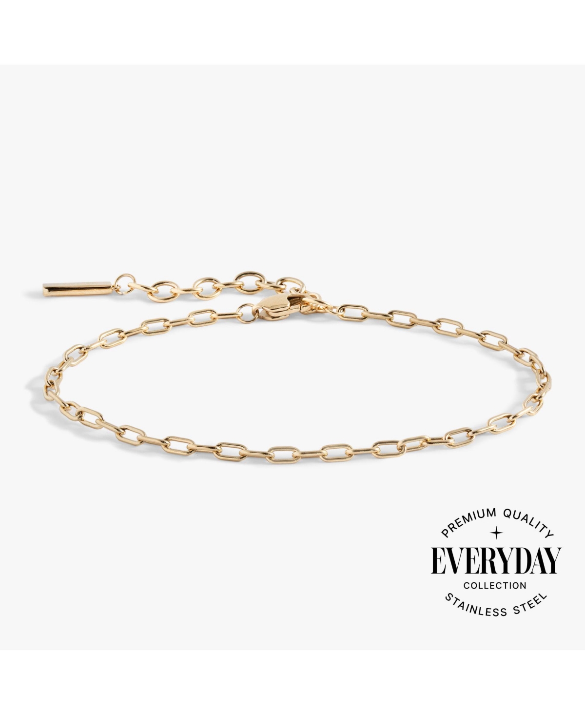 Everyday Paperclip Chain Bracelet - Gold