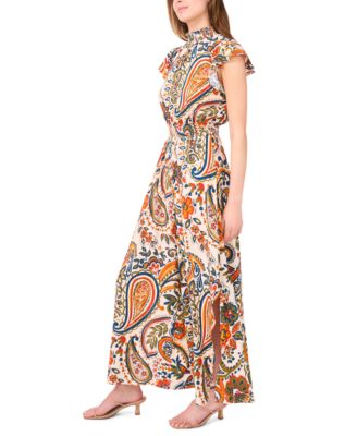 MSK Women's Mock-Neck Wide-Leg Jumpsuit - Macy's