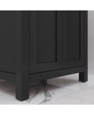 Myra 24 in. Bath Vanity in Espresso with Integrated Ceramics Vanity Top and Sink