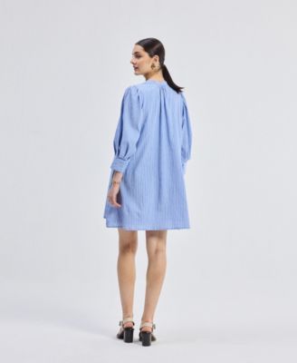 Women's Oversized Tunic Dress with Optional Belt
