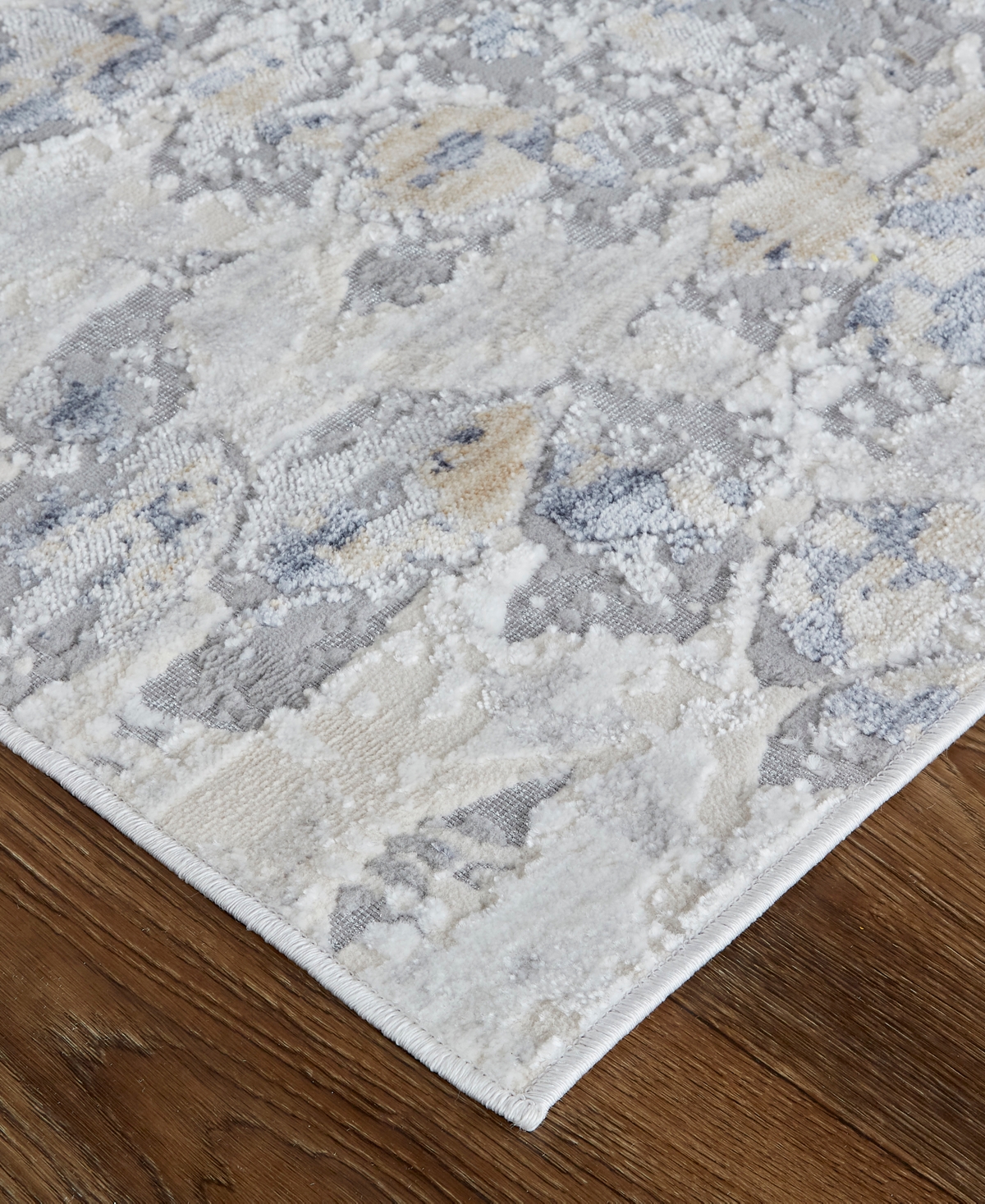 Feizy Laina 39gif 7'10"x9'6" Area Rug In Gray