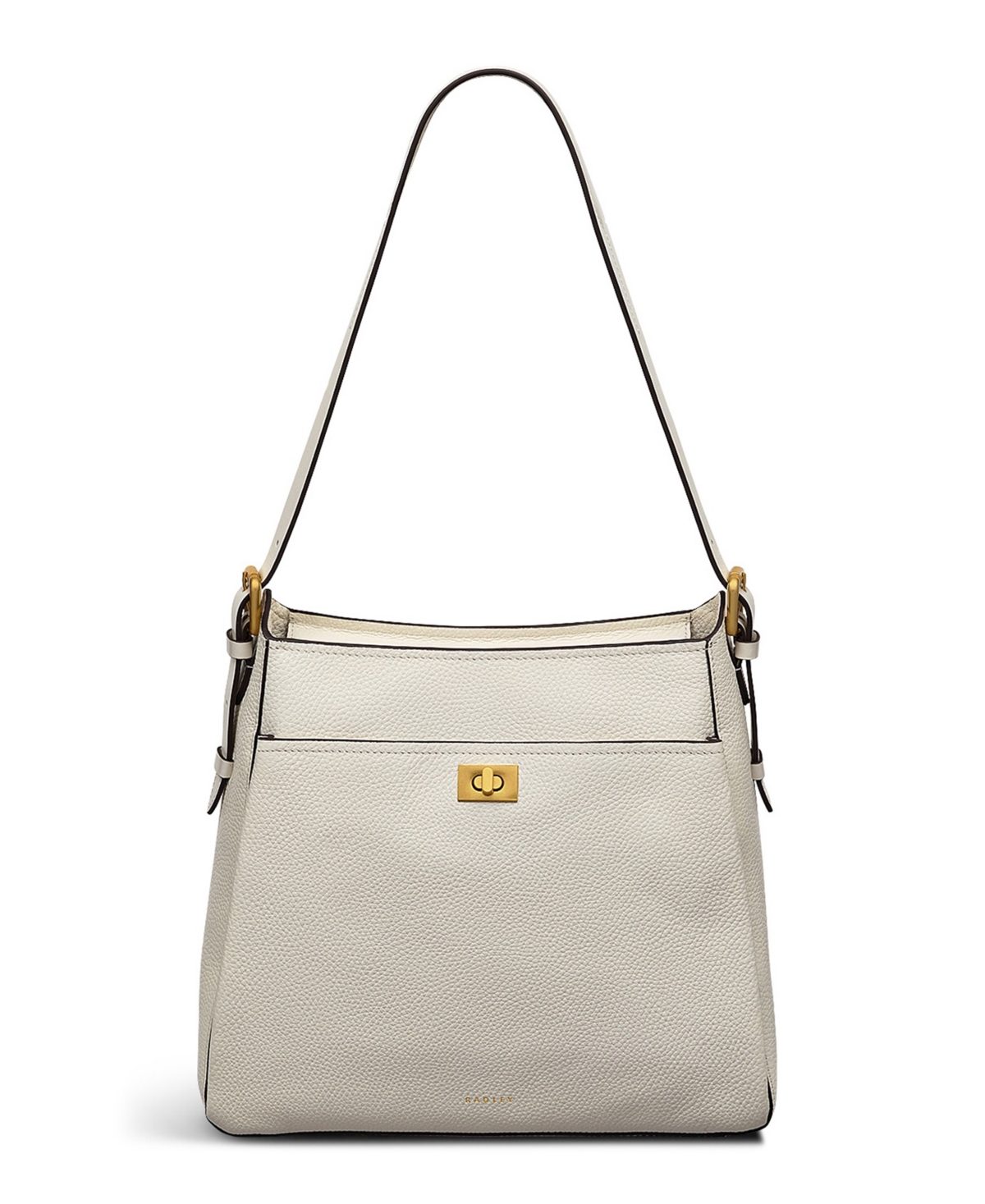 Brook Avenue Medium Zip Top Shoulder Bag - Chalk