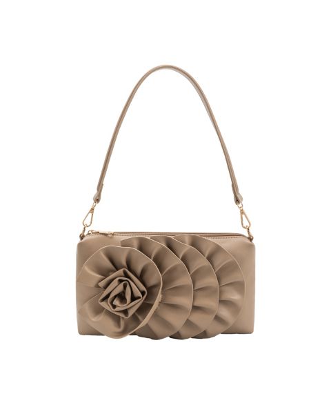 Женская сумка Melie Bianco Florence Medium Shoulder, цвет: Серо-коричневый
