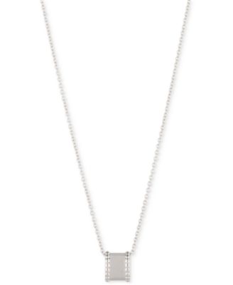 Lauren Ralph Lauren - Sterling Silver Ring Pendant Necklace, 16" + 3" extender