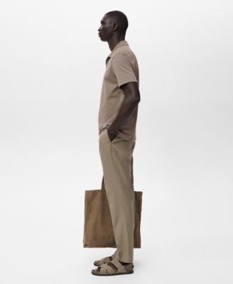 Men's Cotton Tapered Crop Pants