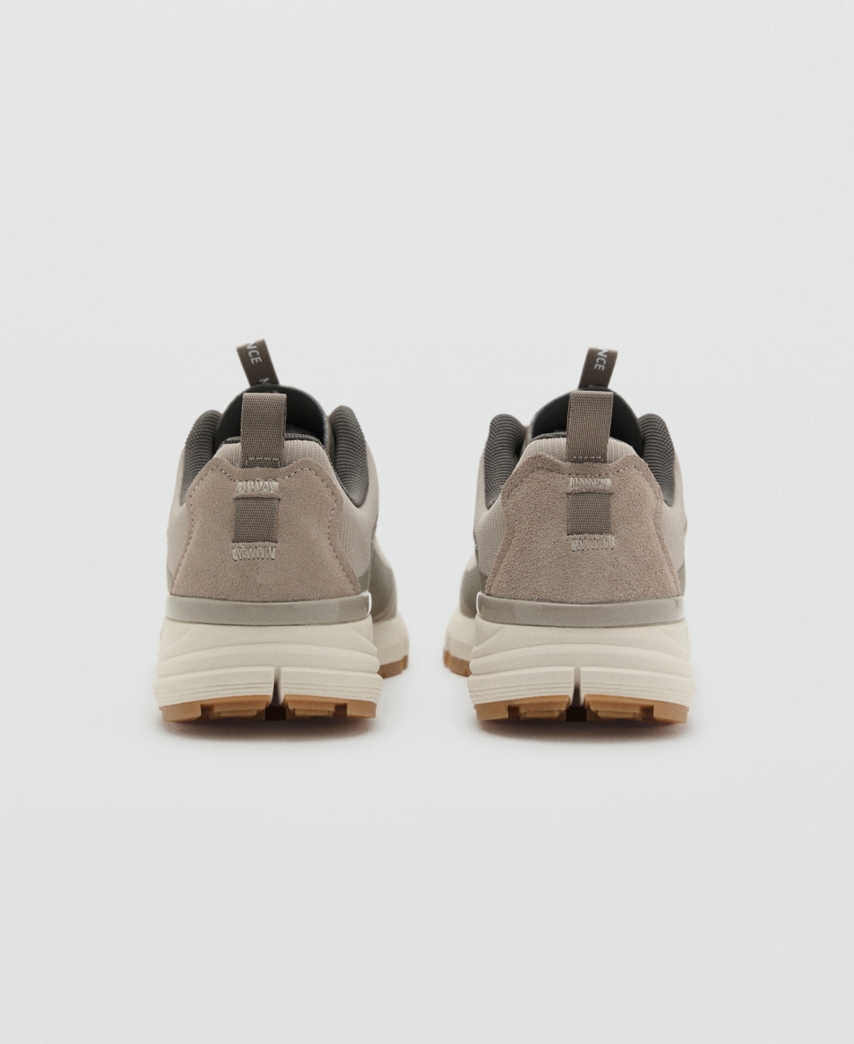 Mango Men's Lace-up Panel Sneakers