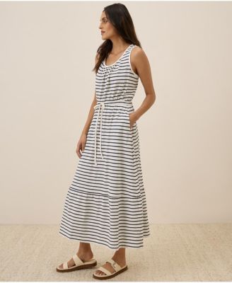 Women's Organic Cotton Relaxed Slub Tank Maxi Dress