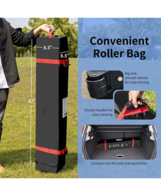6.6 x 6.6 FT Pop Up Height Adjustable Canopy Tent with Roller Bag