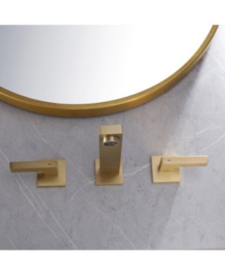 Two-Handle Wall Mounted Bathroom Faucet