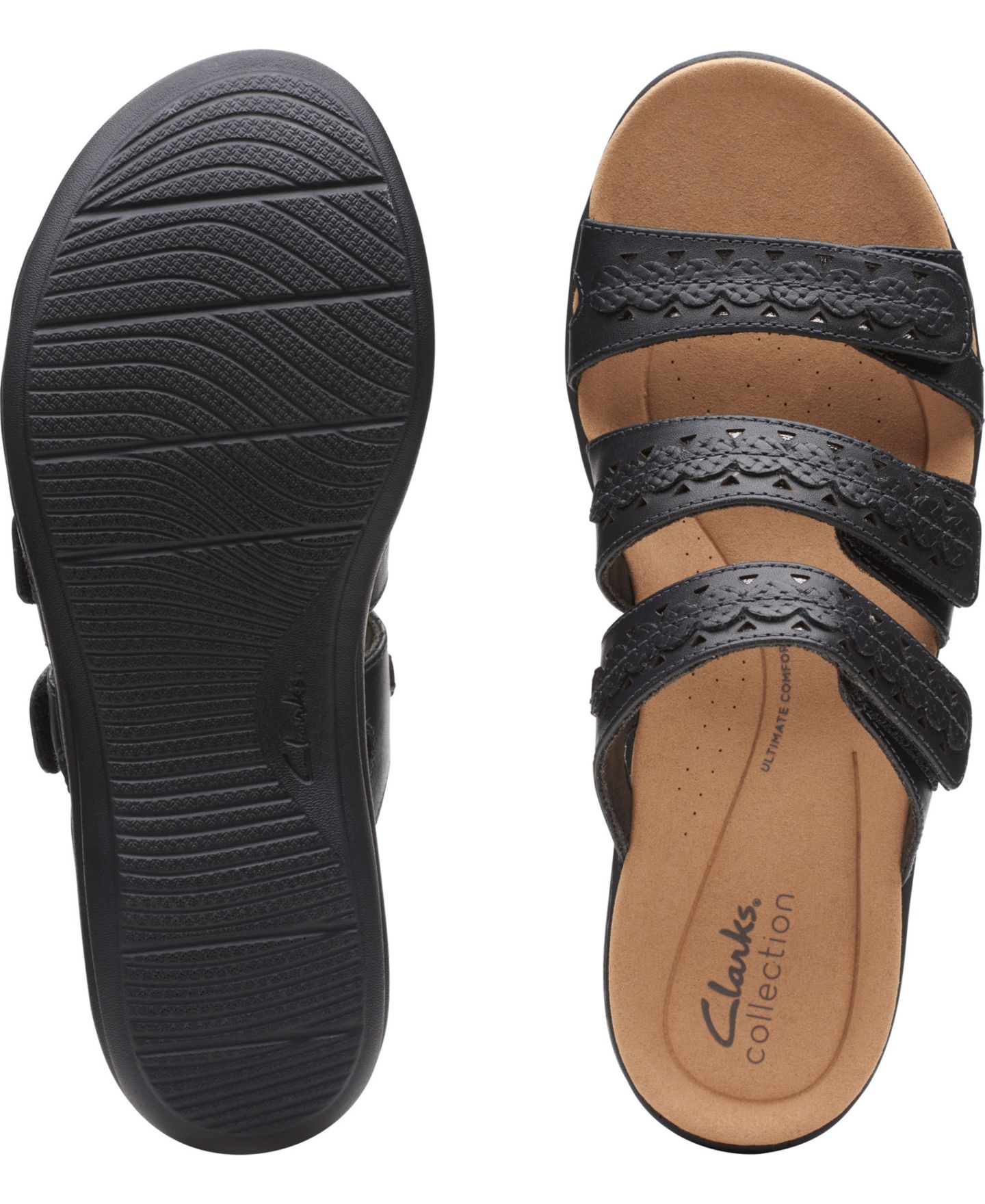 Женские сандалии Clarks Collection Laurieann Cove, цвет: Чёрный кожаный — фото 7