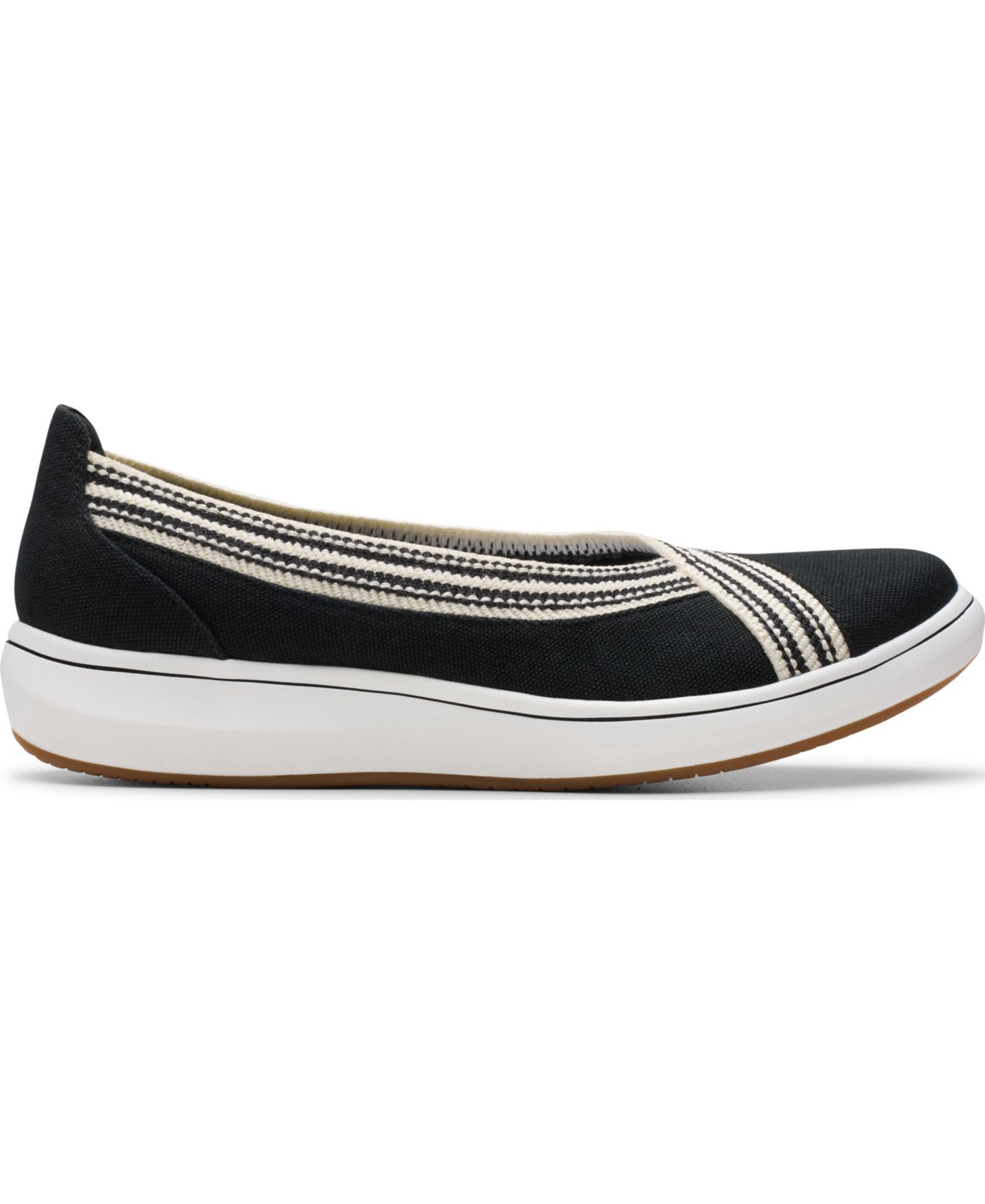Женские кроссовки Clarks Cloud Steppers Breeze Sky Air Closed Toe, цвет: Чёрный — фото 2