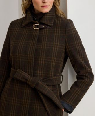 Women's Belted Single-Breasted Wool Coat