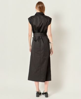 Women's Cotton Collared Button Dress