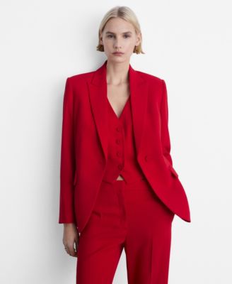 MANGO - Women's Structured Suit Jacket