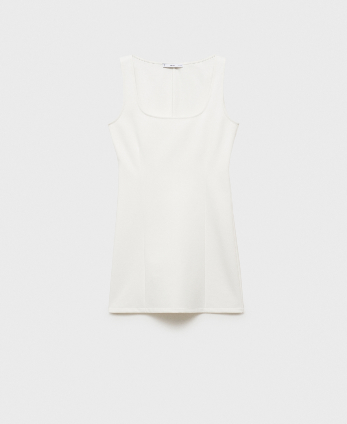 Mango Women's Tailored Short Dress In White