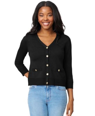 Melissa Paige - Women's V-Neck 3/4-Sleeve Cardigan