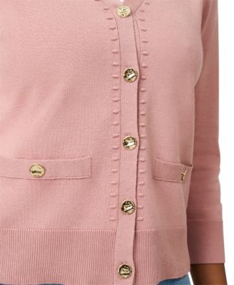 Women's V-Neck 3/4-Sleeve Cardigan 