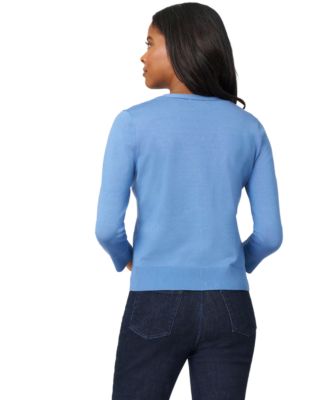 Women's V-Neck 3/4-Sleeve Cardigan 