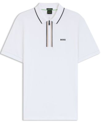 Men's Quick-Dry Stretch Cotton Slim-Fit Polo Shirt