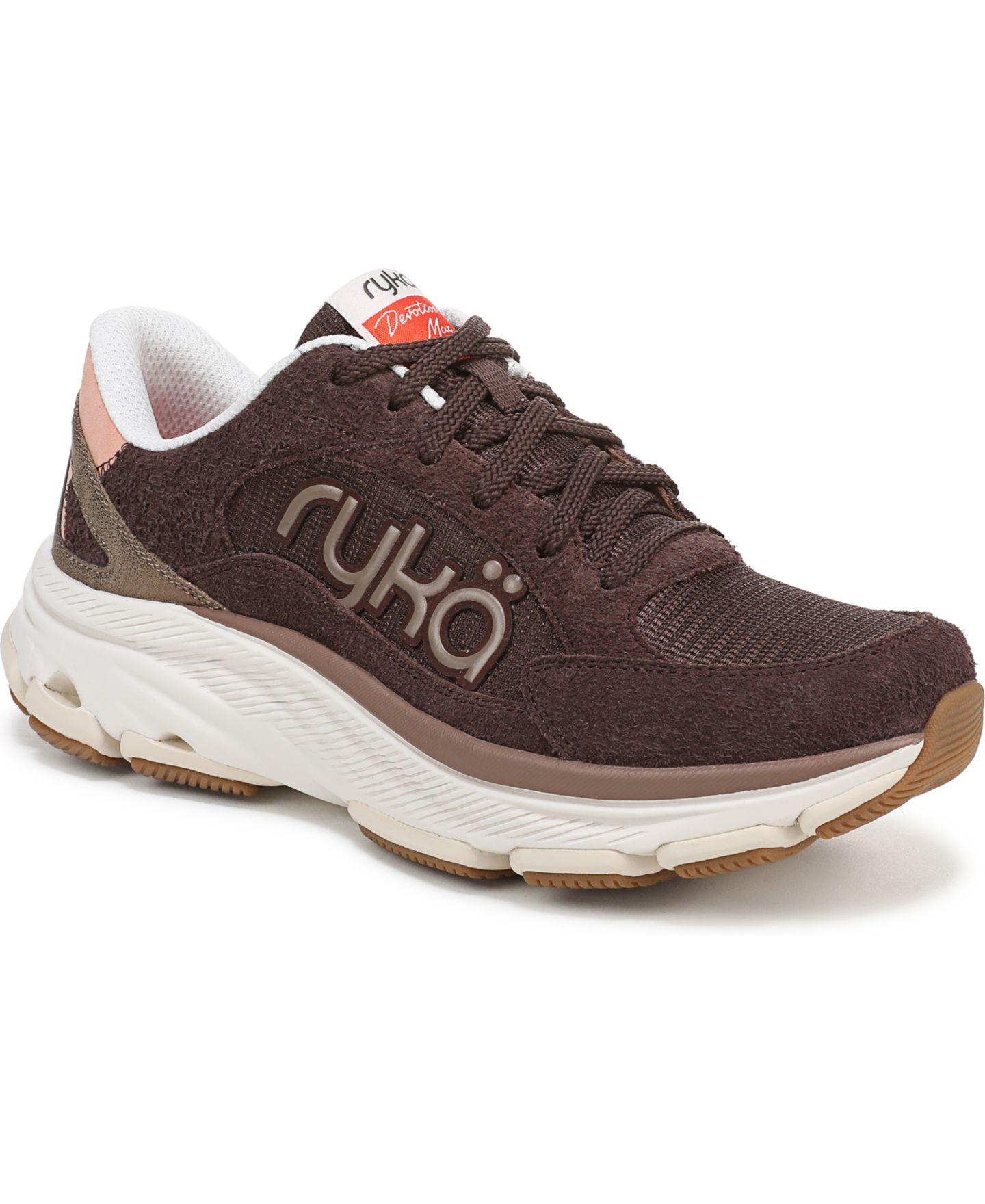 Женские кроссовки Ryka Devotion X Max Classic Walking, цвет: Коричневый сетчатый / Замшевый — фото 1