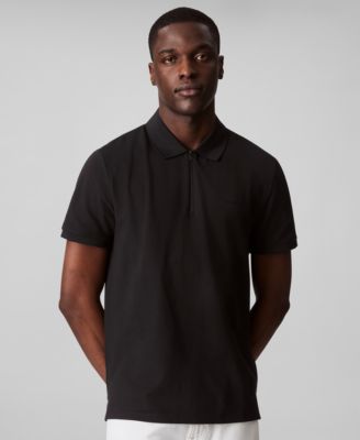 トップス TECH POLO SHIRTS L/S Calvin Klein Men's Athletic Tech Zip Polo Shirt - Macy's