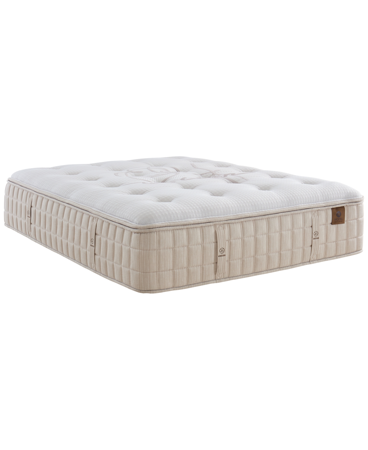 Hotel Natural Collection By King Koil Aster 16.5" Trim Line Plush Mattress, Twin, Exclusively At Macy's In White