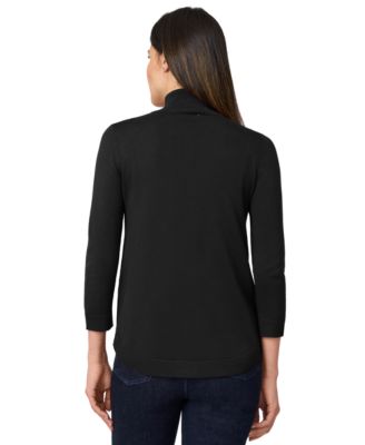 Women's Mock-Neck Side-Zip Sweater 