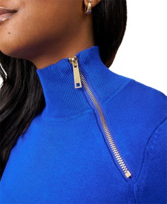 Women's Mock-Neck Side-Zip Sweater 