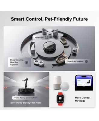 - Saros Z70 Robot Vacuum &amp; Mop, OmniGrip Arm, 22,000Pa Suction, 3.14&amp;#x22; Ultra Slim, Obstacle Avoidance, AdaptiLift Chassis - Silver