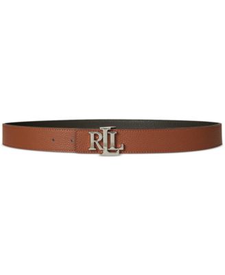 Lauren Ralph Lauren - Logo Reversible Pebbled Leather Belt