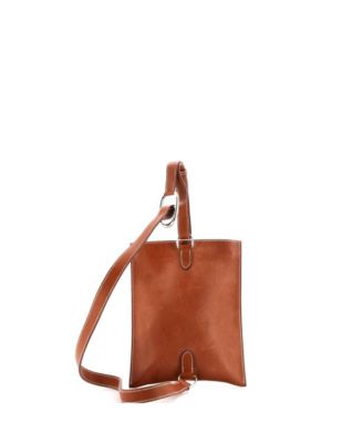 Pre-Owned Hermes Pochenplus Sling Wallet Leather