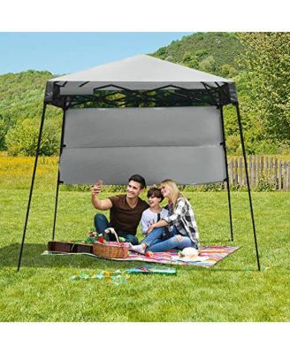 7 x 7 Feet Pop-up Canopy Tent with Carry Bag and 4 Stakes