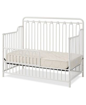 Baldwin 4 in 1 Convertible Full Sized Metal Crib in Alabaster White