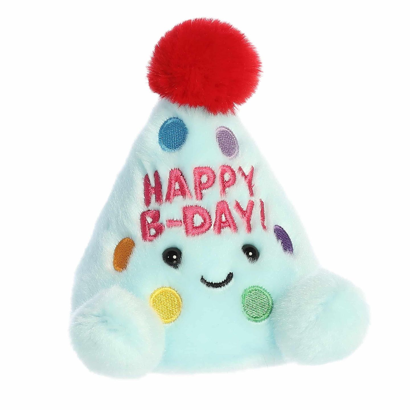Детская мягкая игрушка Aurora Viva Party Hat Palm Pals Mini 4" Plush, цвет: Синий — фото 3