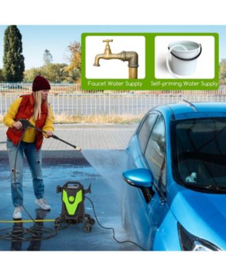 2400 PSI Electric Pressure Washer with 4 Universal Wheels