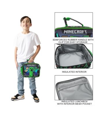 Creepers and Block Characters Insulated Lunch Kit