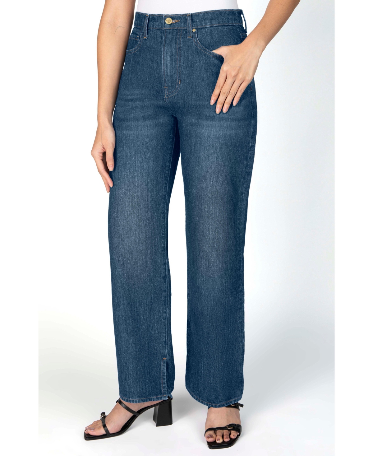 Petite The Maddy Relaxed Straight Leg Jean - Sapphire