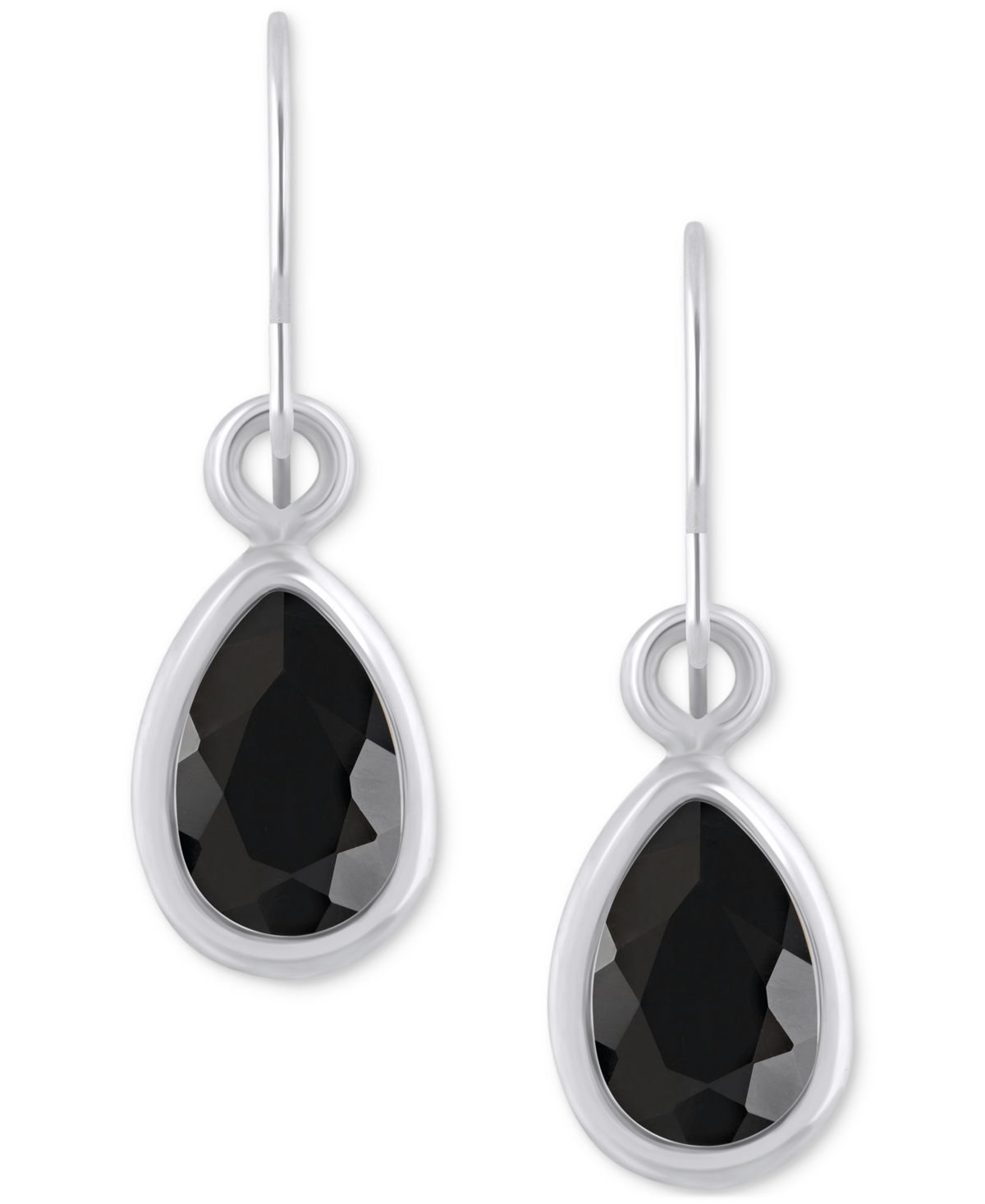 Macy's Amethyst Pear Bezel Drop Earrings (3/4 Ct. T.w) In 10k Gold (also In Additional Gemstones) In Multi