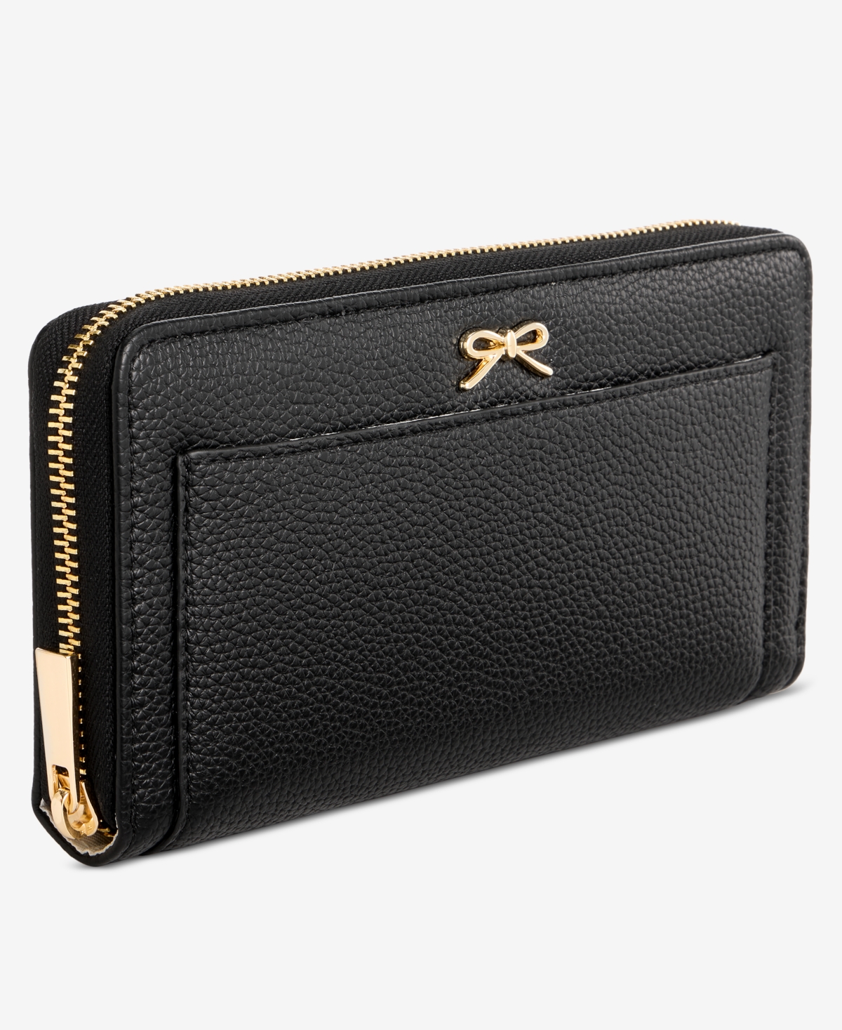 On 34th Angii Solid Zip-around Wallet, Macy's Exclusive In Black