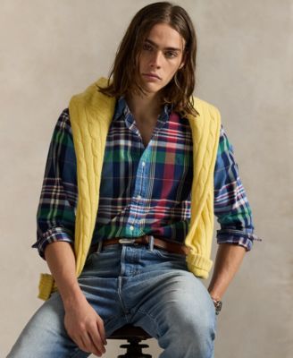 Polo Ralph Lauren - Men's Custom-Fit Plaid Oxford Shirt