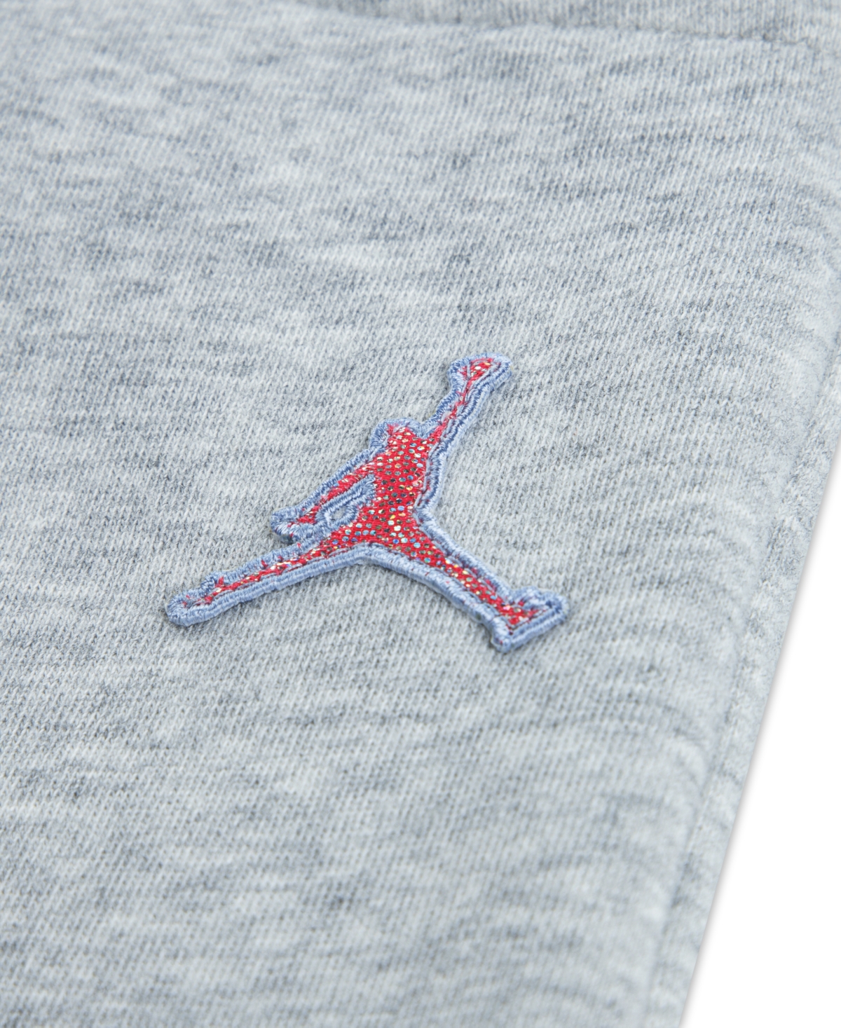 Jordan Big Girls Bling Fleece Pants In Gray