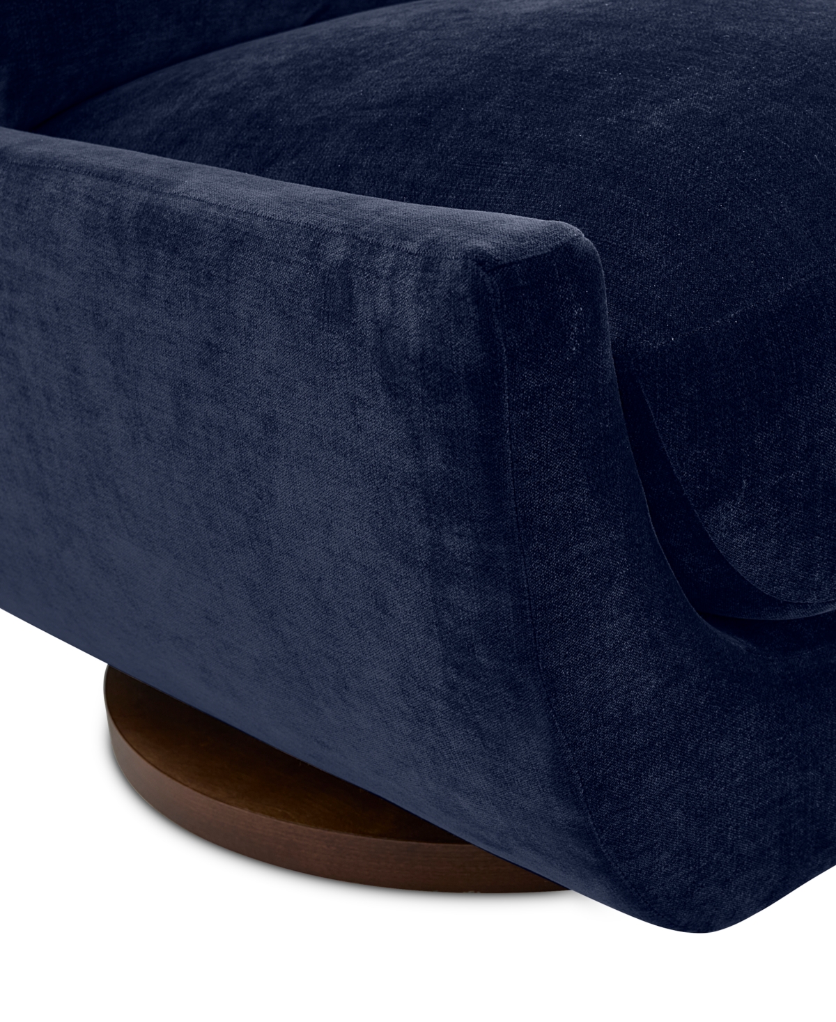 Macy's Brendy Fabric Swivel Chair, Exclusively At  In Blue